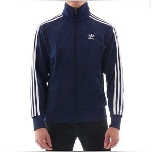 Adidas Firebird Track Top - Navy/White, Men’s Small